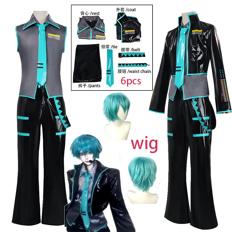 Men'S Accessories Japan - WHH Anime MMiLku Männliches Cosplay-Kostüm Schwarzer