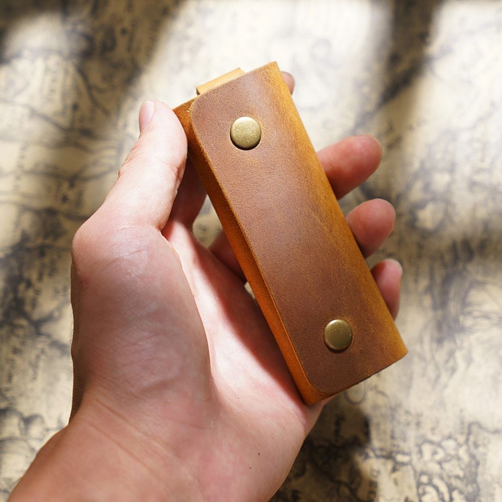 Men'S Accessories High End - Mini-Schlüsseltasche aus echtem Leder, minimalistisch, multifunktional,