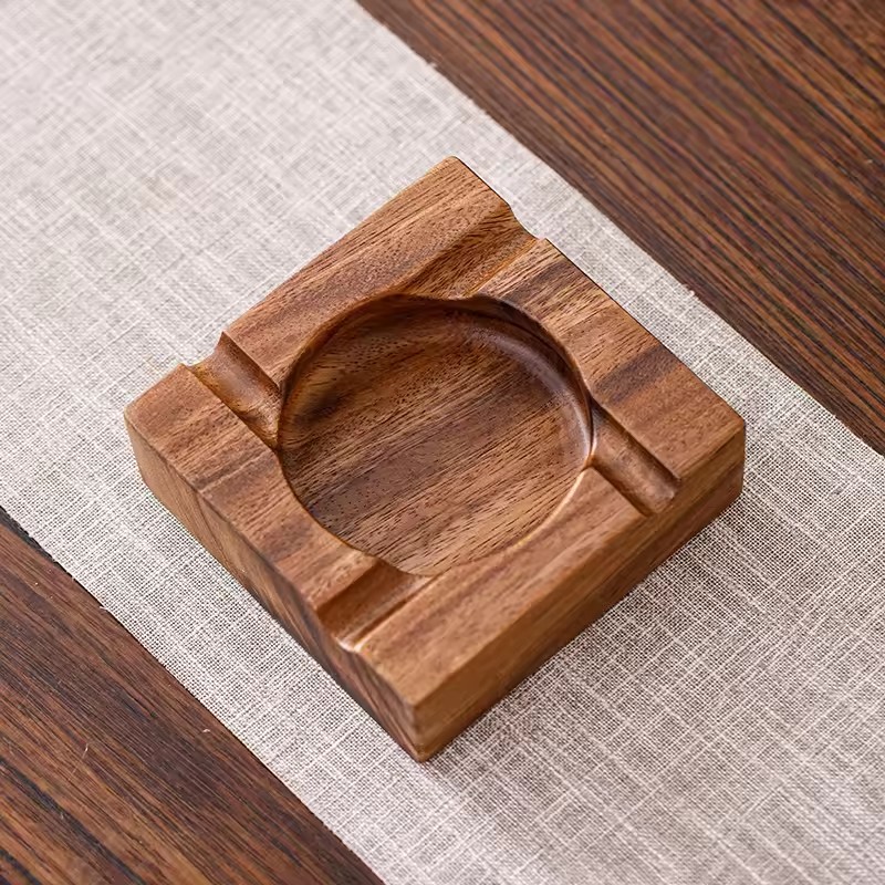 Men'S Accessories Tray - 1 Stück Personalisierter Zigarren-Aschenbecher Vintage Massivholz-Aschenbecher