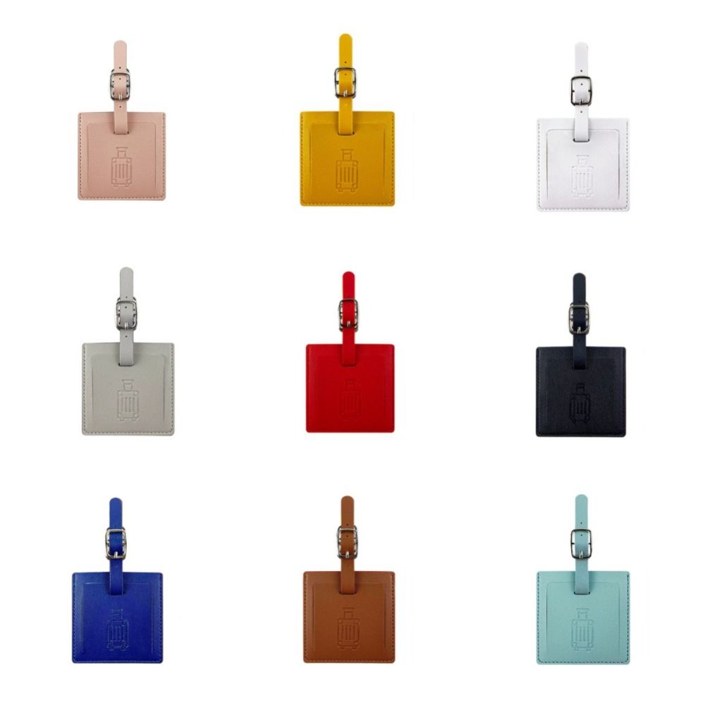 Men Accessories Name - Bunte pu Gepäck anhänger quadratische Form
