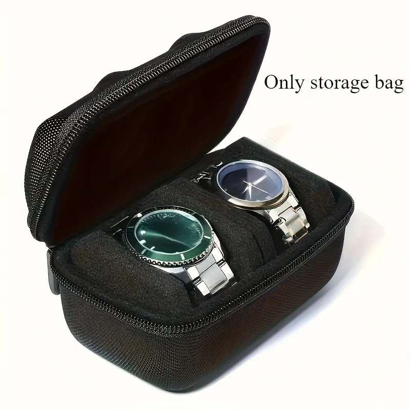 Men Accessories Organiser - Hartschalen-Uhrenreisetui mit 2 Fächern – schützende