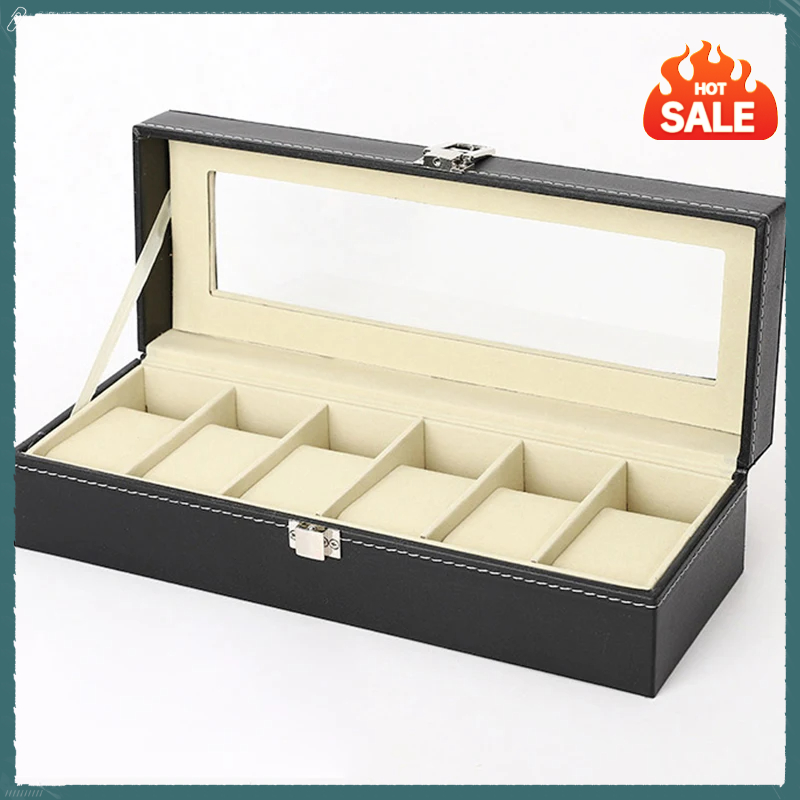 Men Accessories Organiser - Heißer Verkauf: Uhrenbox aus PU-Leder mit