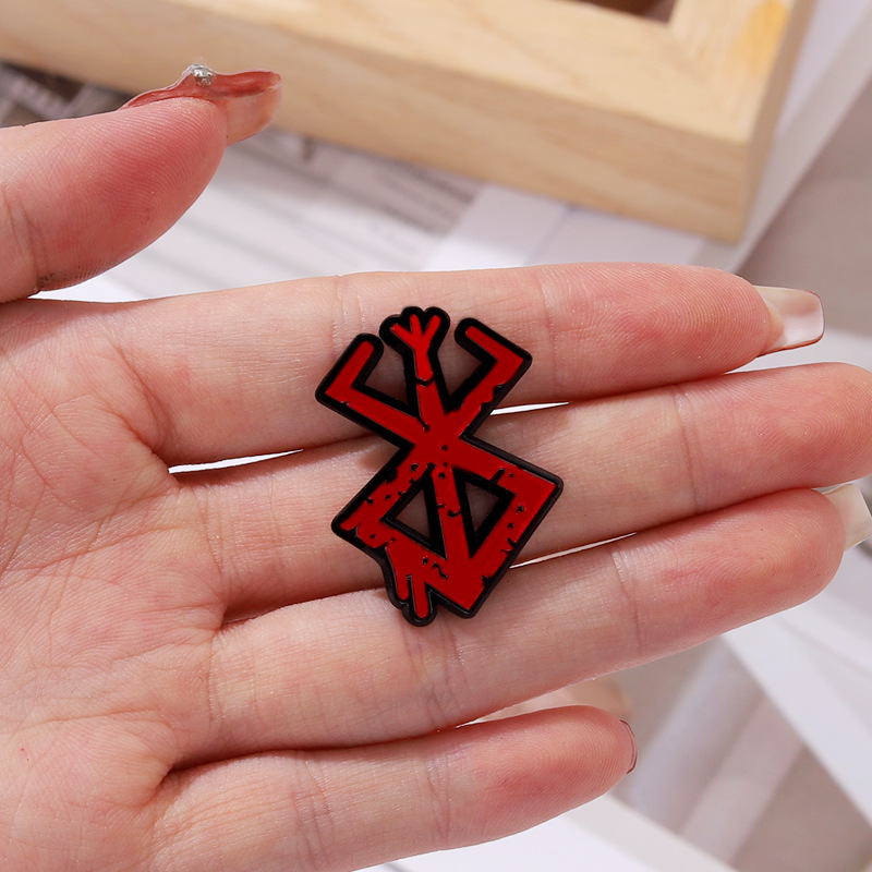 Men Accessories Online - Trendige Spiele-Abzeichen-Broschen, Metall-Legierung Emaille Cosplay-Accessoires, Anstecknadeln