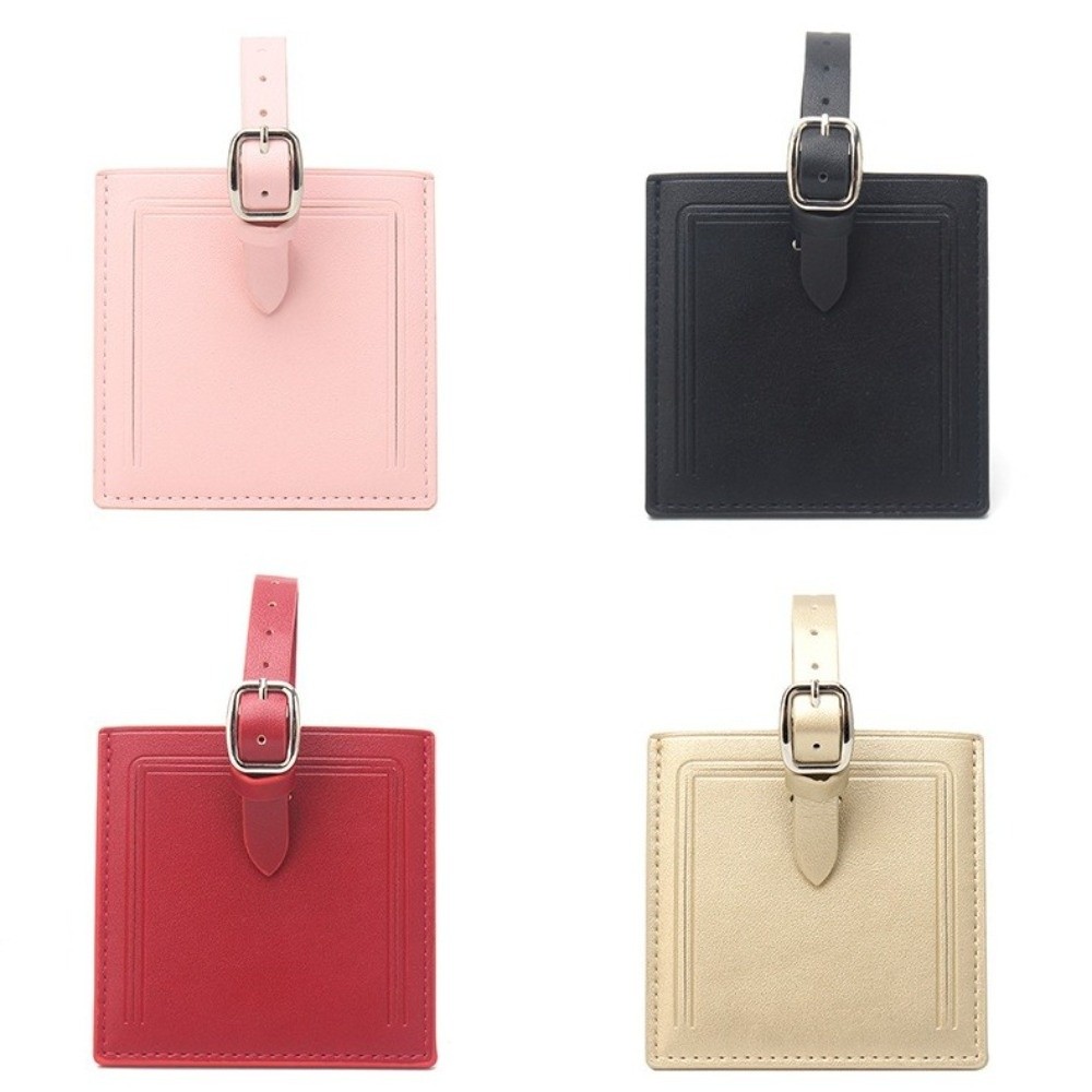 Quadratische Leder-Gepäckanhän – Men Accessories Name Bewertung und Preis