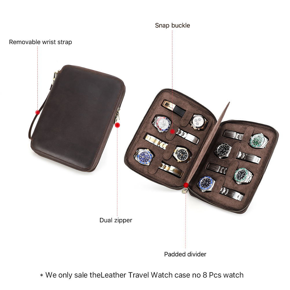 Neue 2/4/6/8 Slots Echt leder  – Men Accessories Organiser Bewertung und Preis