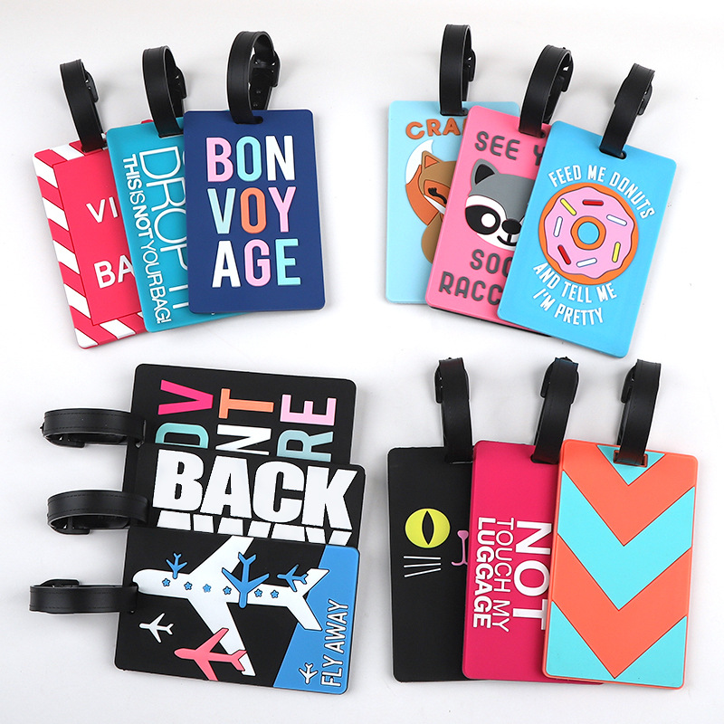 1pc Cartoon Tier PVC Gepäck Ta – Men Accessories Name Bewertung und Preis