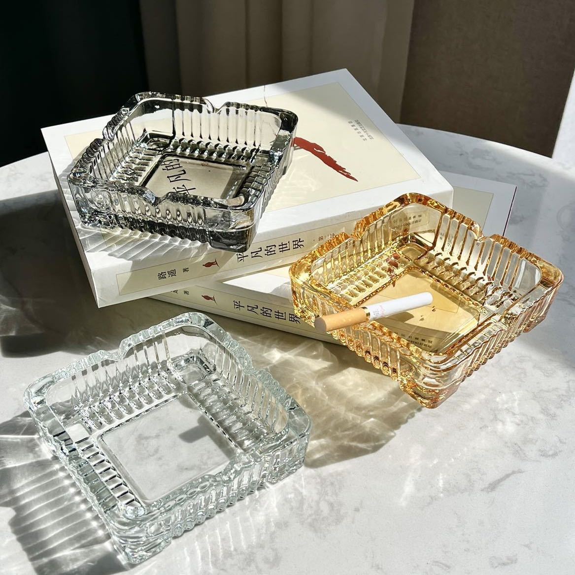 Transparenter Glas-Aschenbeche – Men'S Accessories Tray Bewertung und Preis