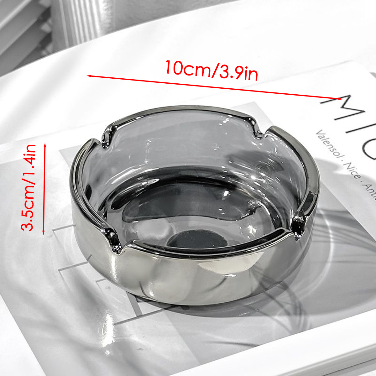 Transparenter Glas-Aschenbeche – Men'S Accessories Tray Bewertung und Preis