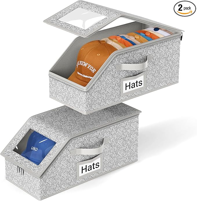 AOODA 2 Stück stapelbare Hut-A – Men Accessories Organiser Bewertung und Preis