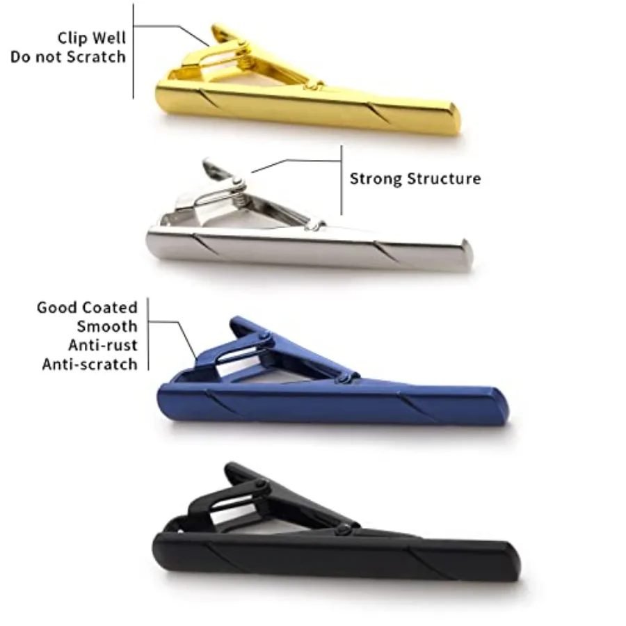 4 Stück Krawattenklammern für  – Men Accessories For Suit Bewertung und Preis