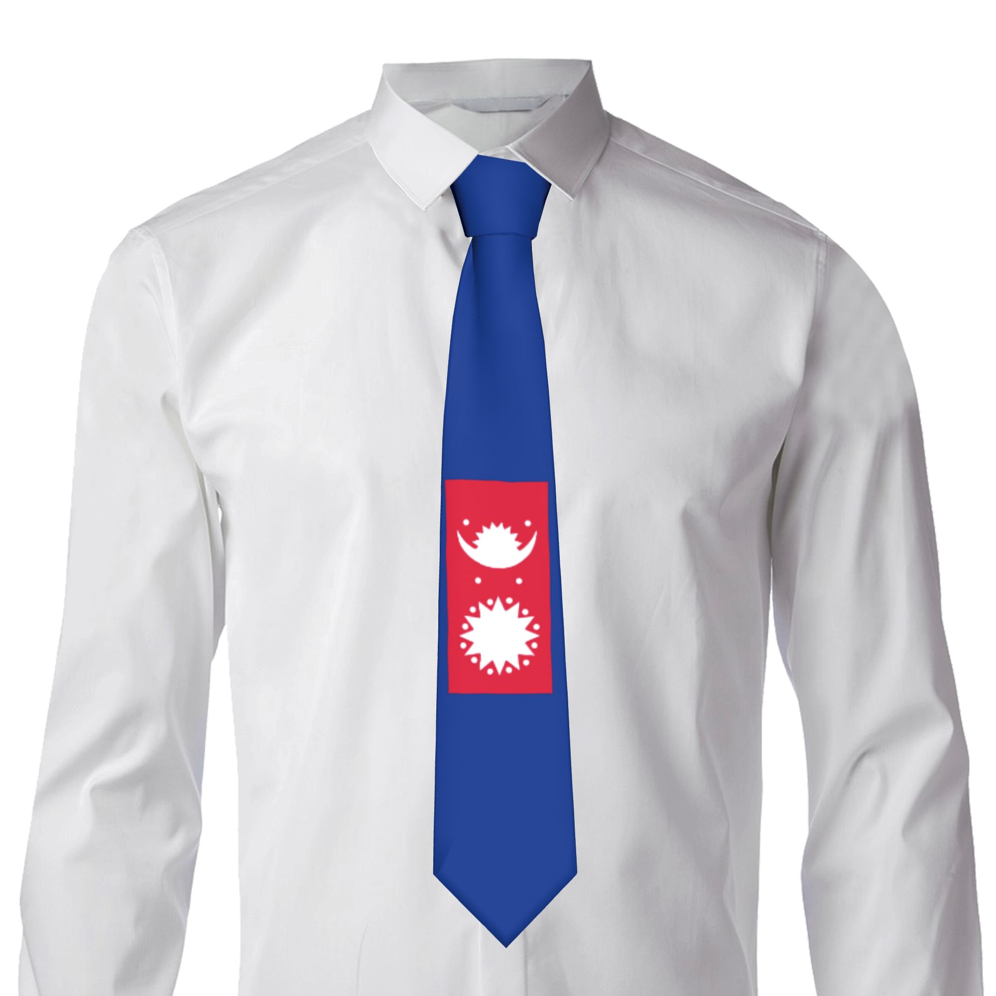 Nepal Nationalflagge Krawatte  – Men Accessories Nepal Bewertung und Preis